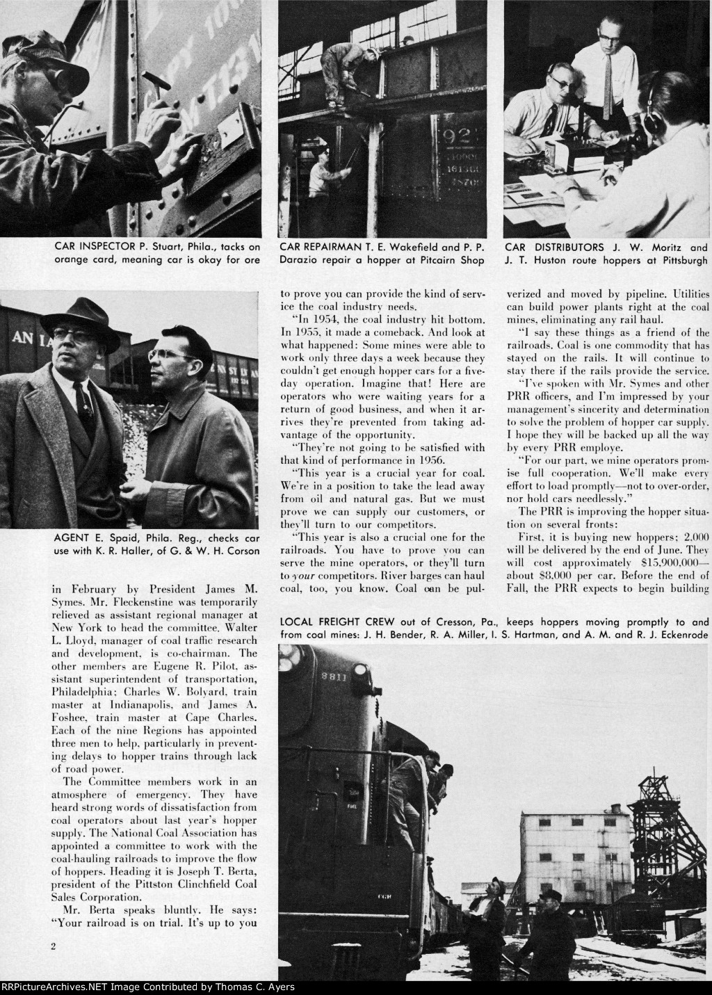 PRR "Keep Hoppers Moving," Page 2, 1956